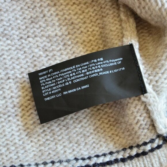 THEORY V-neckline wool-blend cardigan Size XS - Picture 8 of 10